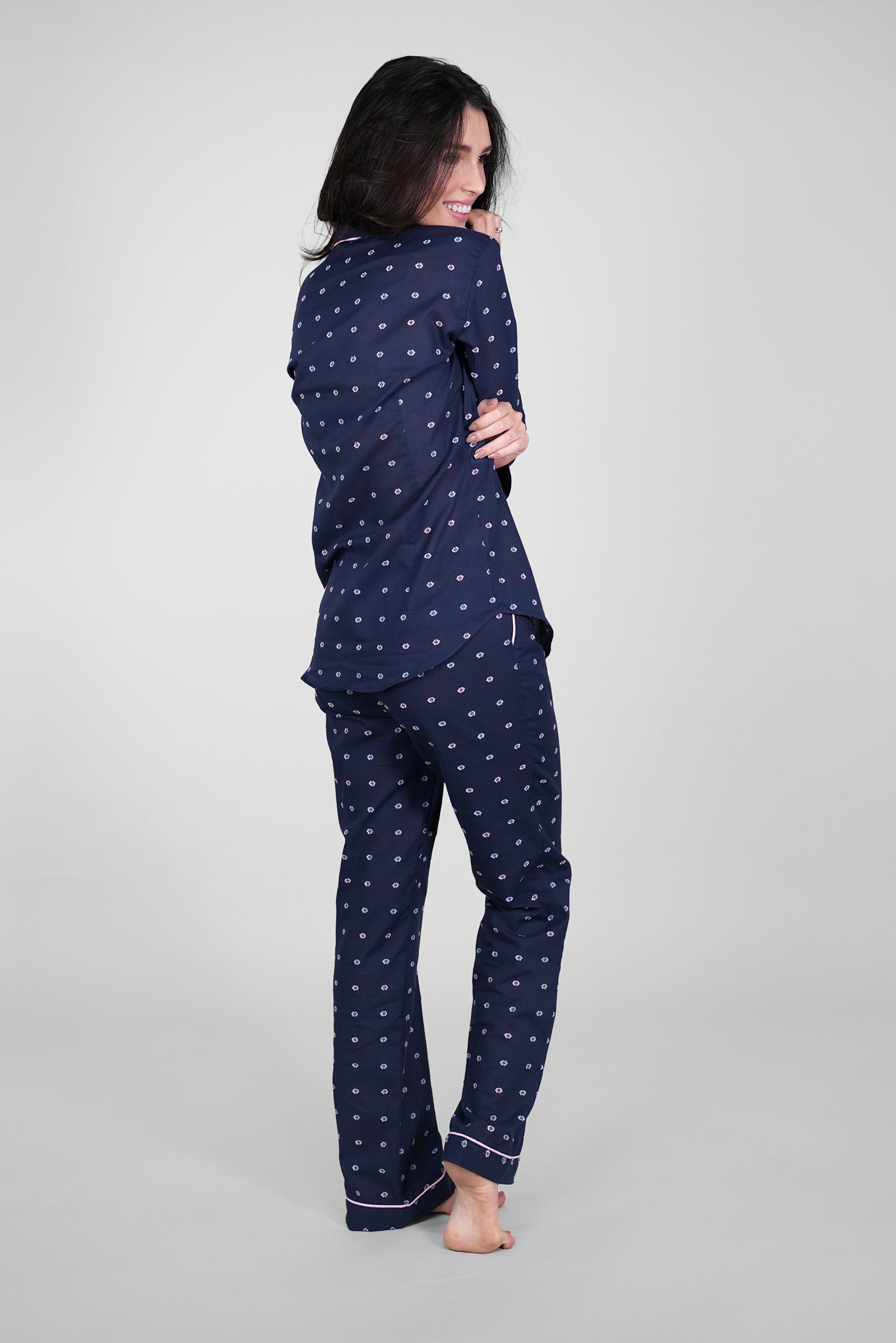 Pijama feminino Lachle Sleepwear Loungewear Frete grátis Feito a mão Moda Sustentável Confortável