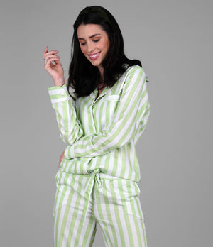 Pijama feminino Lachle Sleepwear Loungewear Frete grátis Feito a mão Moda Sustentável Confortável